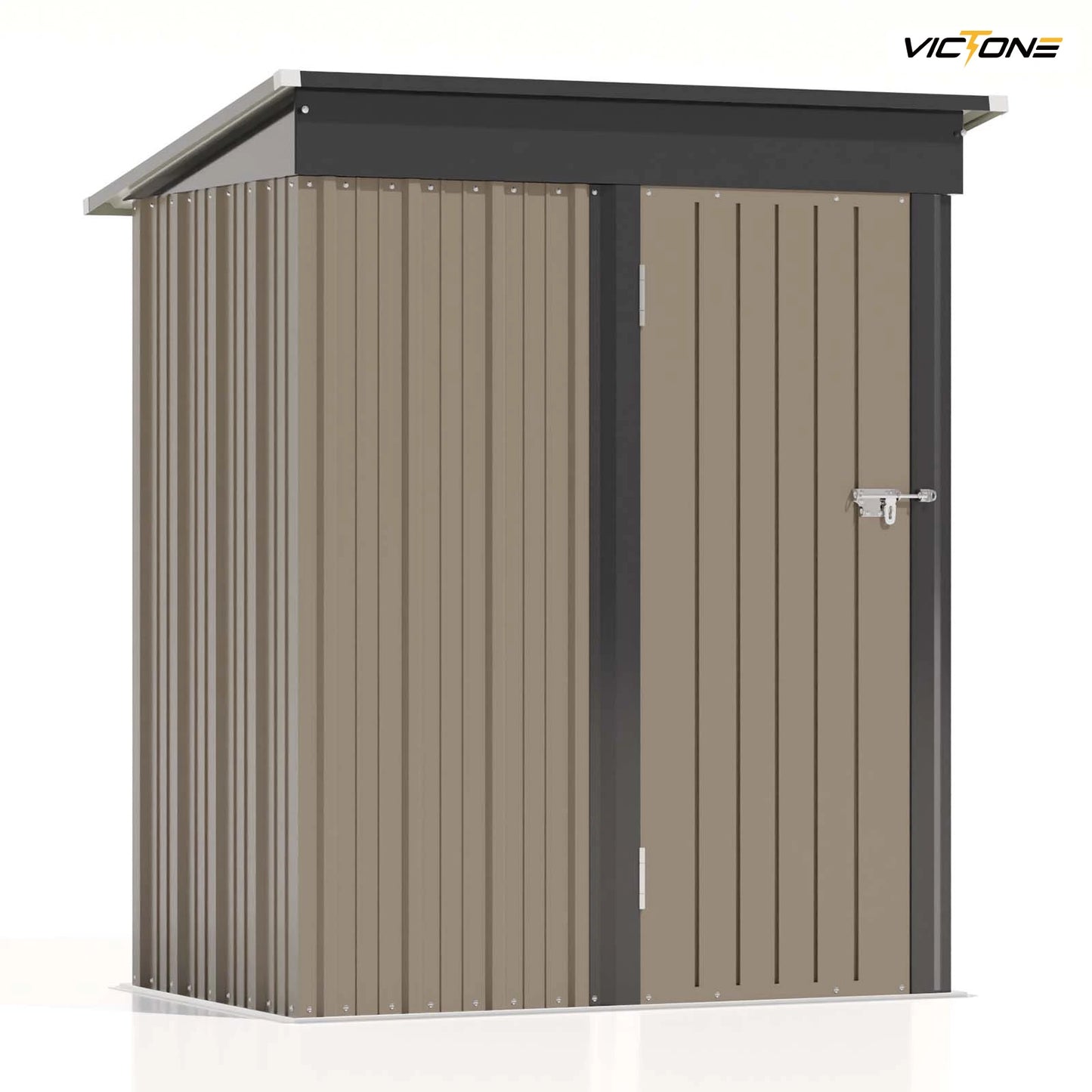 5x3 Compact Storage Shed - Weatherproof Tool Storage