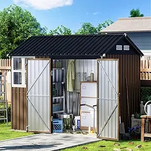 8x6 Storage Shed - Weatherproof Steel with Window