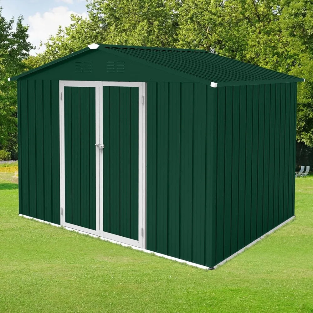 6x8 Premium Aluminum Storage Shed - Weatherproof Heavy Duty