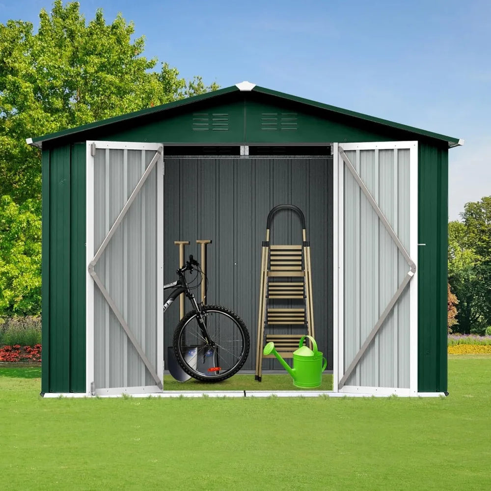 6x8 Premium Aluminum Storage Shed - Weatherproof Heavy Duty