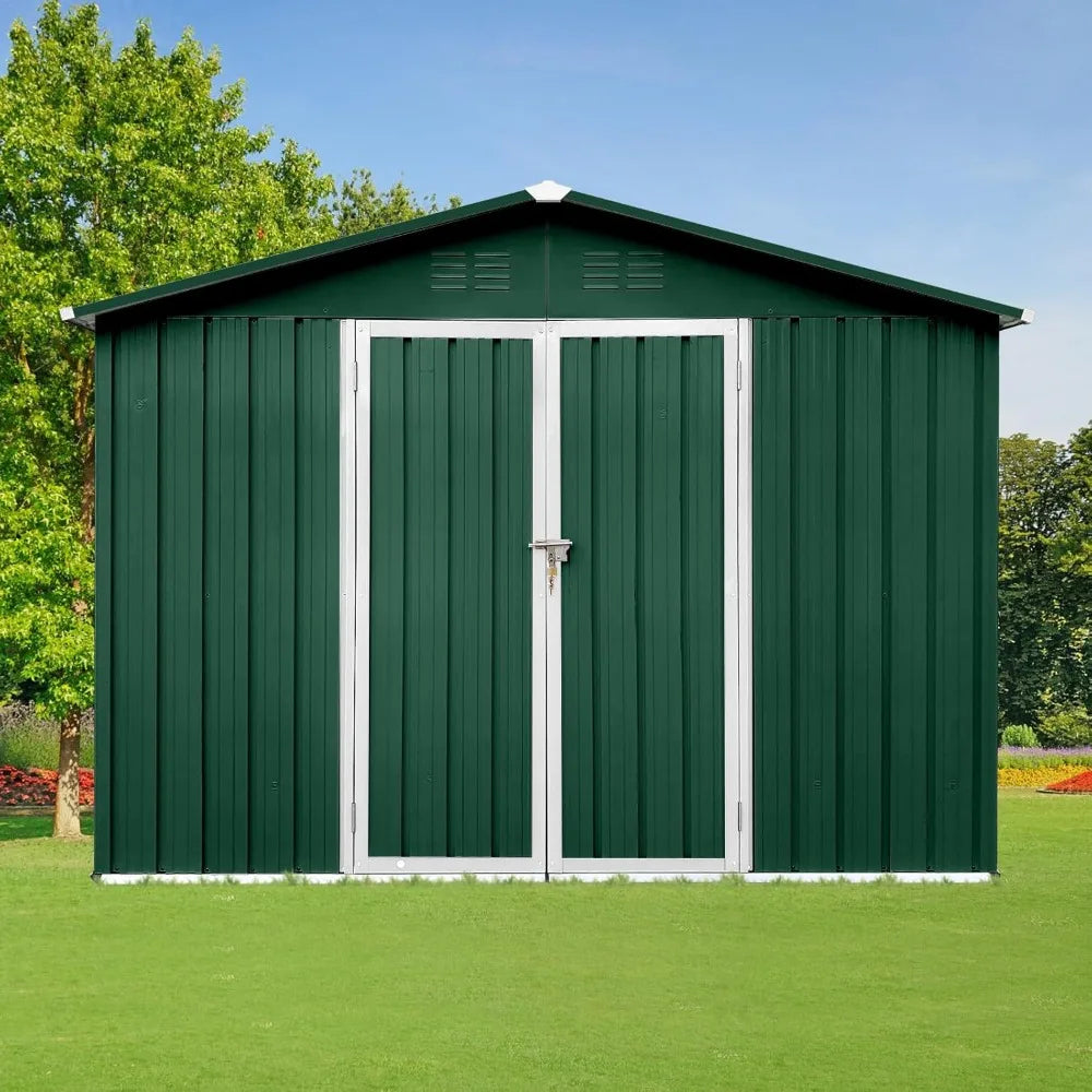 6x8 Premium Aluminum Storage Shed - Weatherproof Heavy Duty