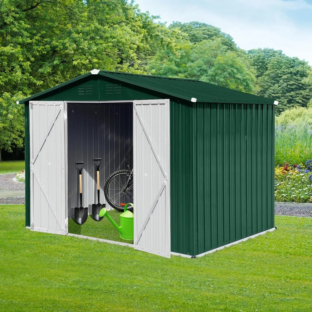 6x8 Premium Aluminum Storage Shed - Weatherproof Heavy Duty