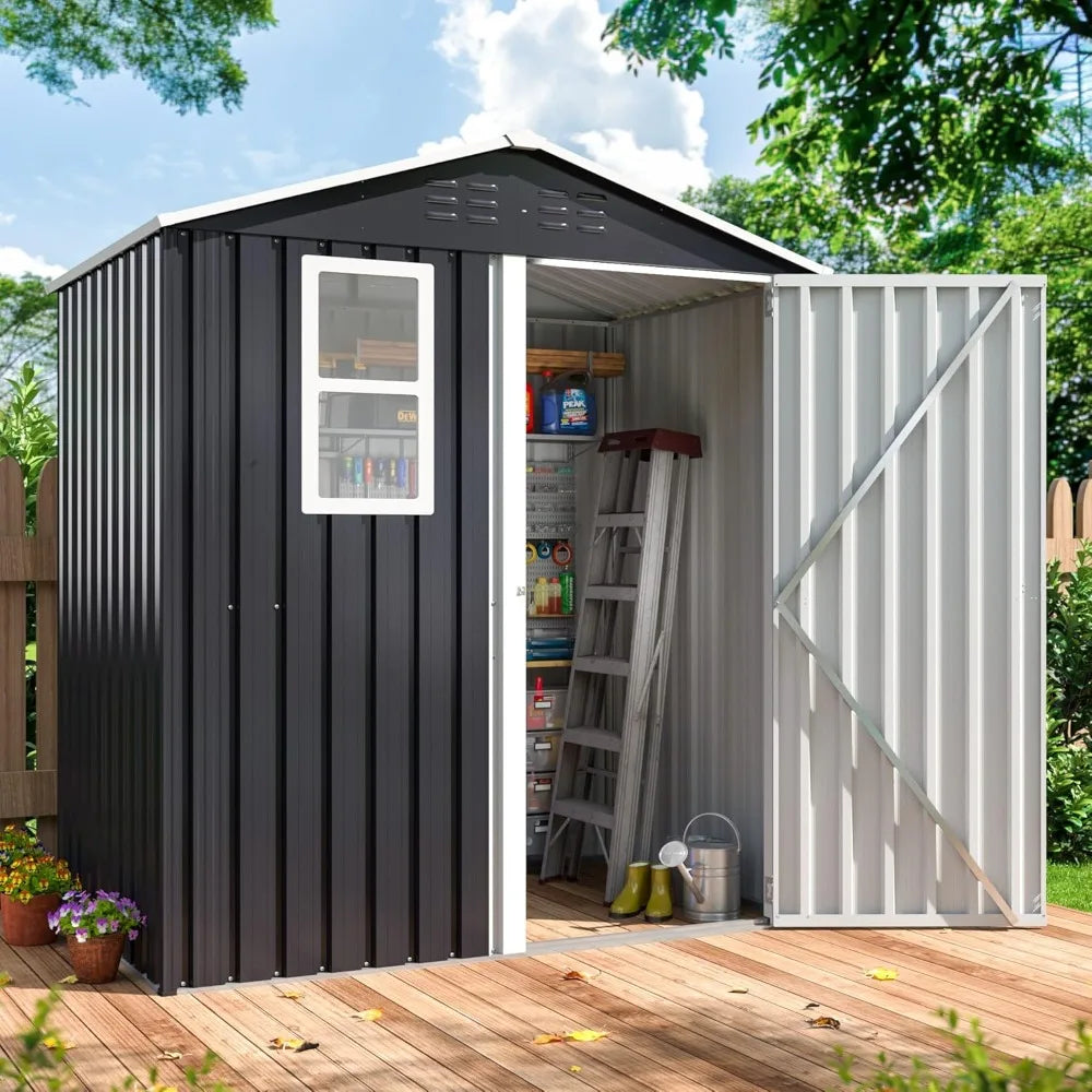 6x4 Compact Storage Shed - Small Weatherproof Outdoor Storage
