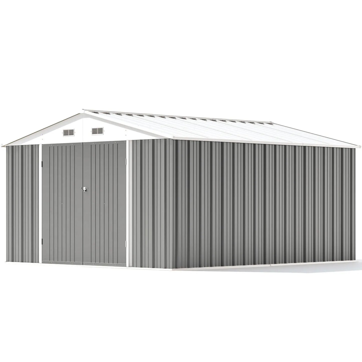10x12 Extra Large Storage Shed - Weatherproof Steel Yard Storage