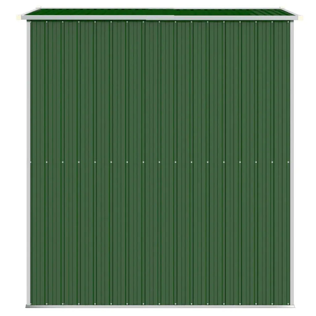 6x6 Garden Storage Shed Green - Weatherproof Galvanized Steel